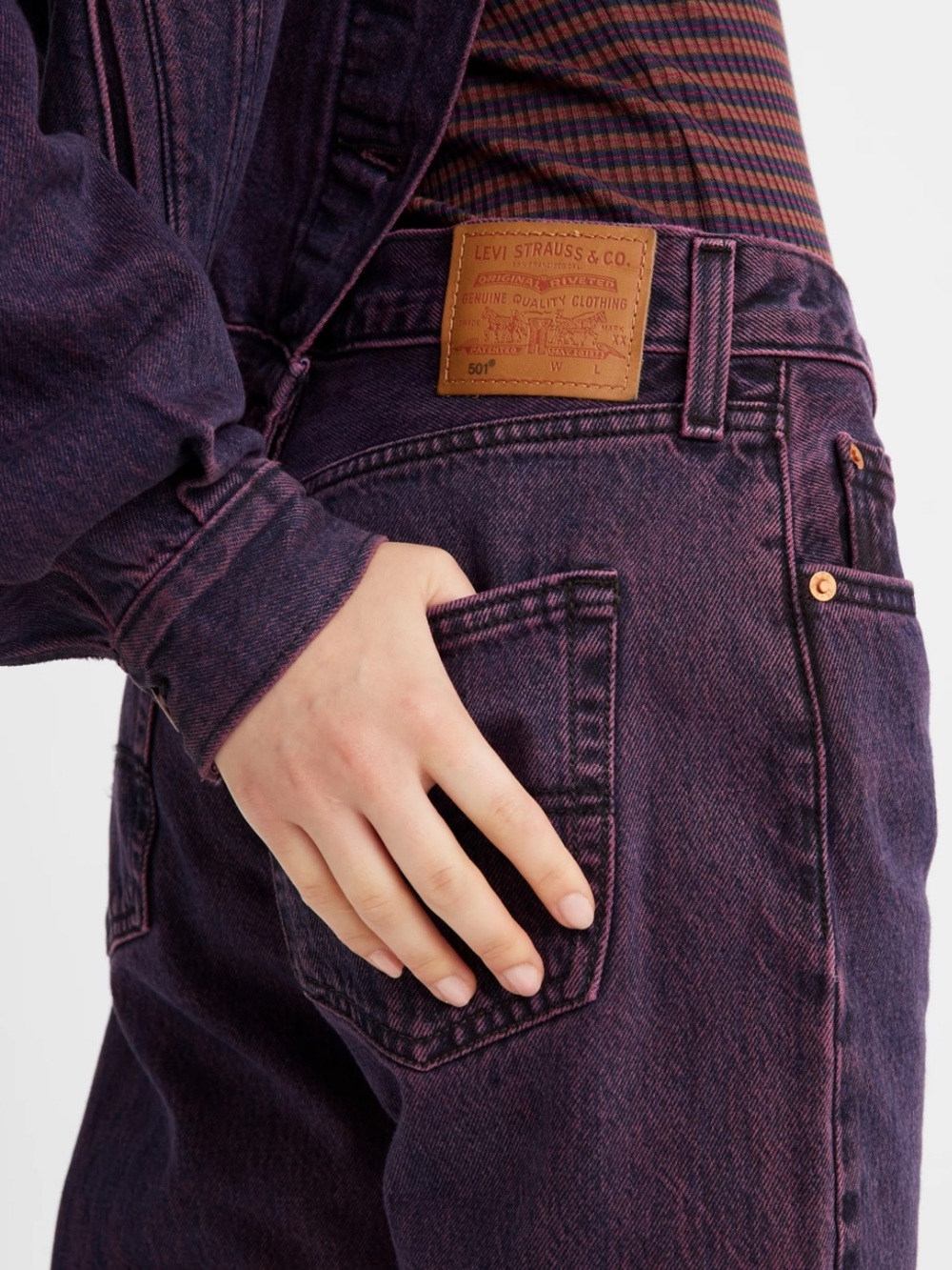 LEVI’S 501® 90's Jeans in Purple Acid Wash Size 28